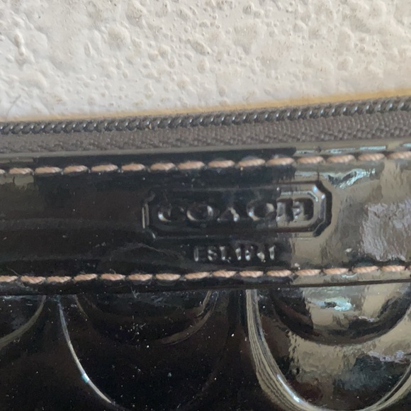 Coach Patent Leather Wristlet - Picture 2 of 5